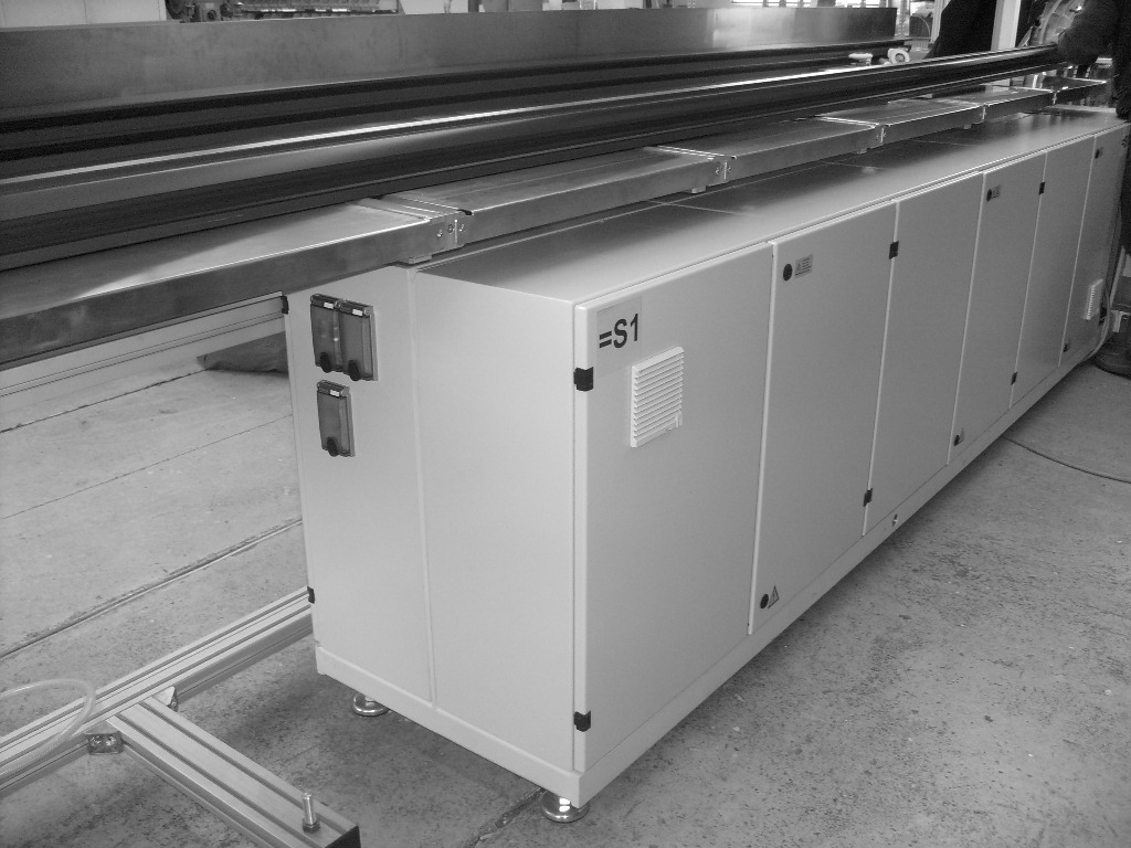3,000 mm wide subbase steel cabinet for laminating line
