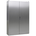 Free-Standing cabinets Stainless Steel H370, double door