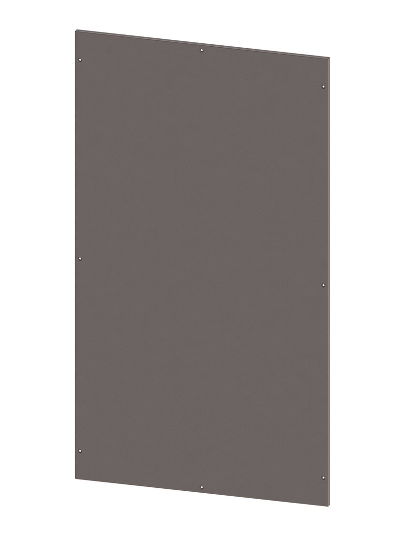 Bolted stainless steel rear panel