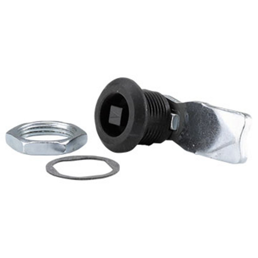 Pre-mounted quarter turn latch lock Pre-mounted quarter turn latch lock