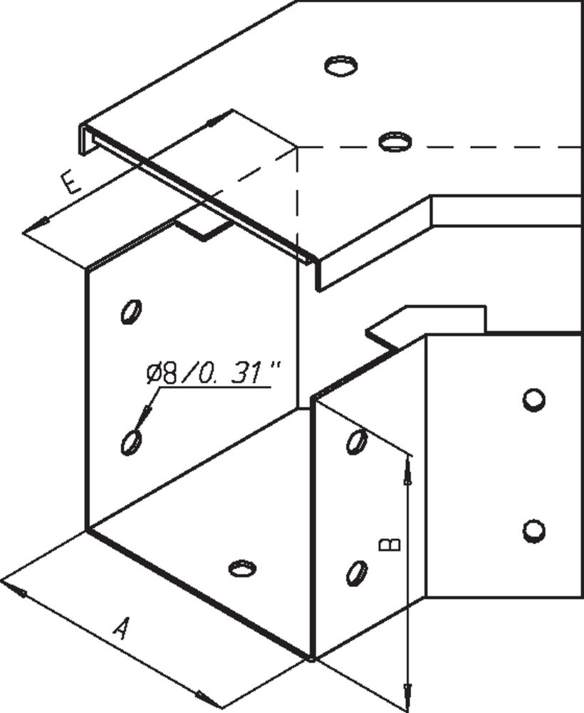 45° elbow top access 45° elbow top access