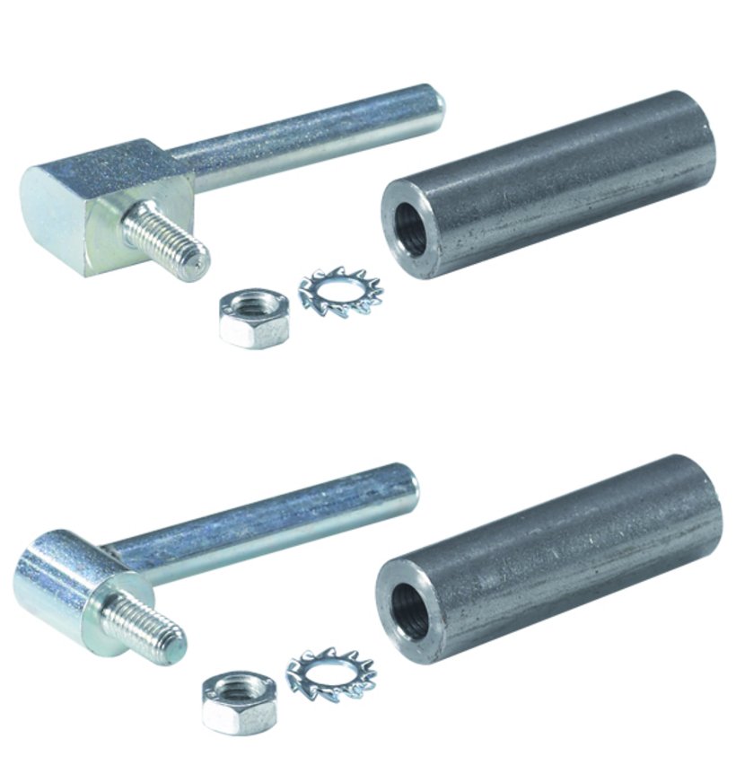 Hinge with weldable socket, detachable Hinge with weldable socket, detachable
