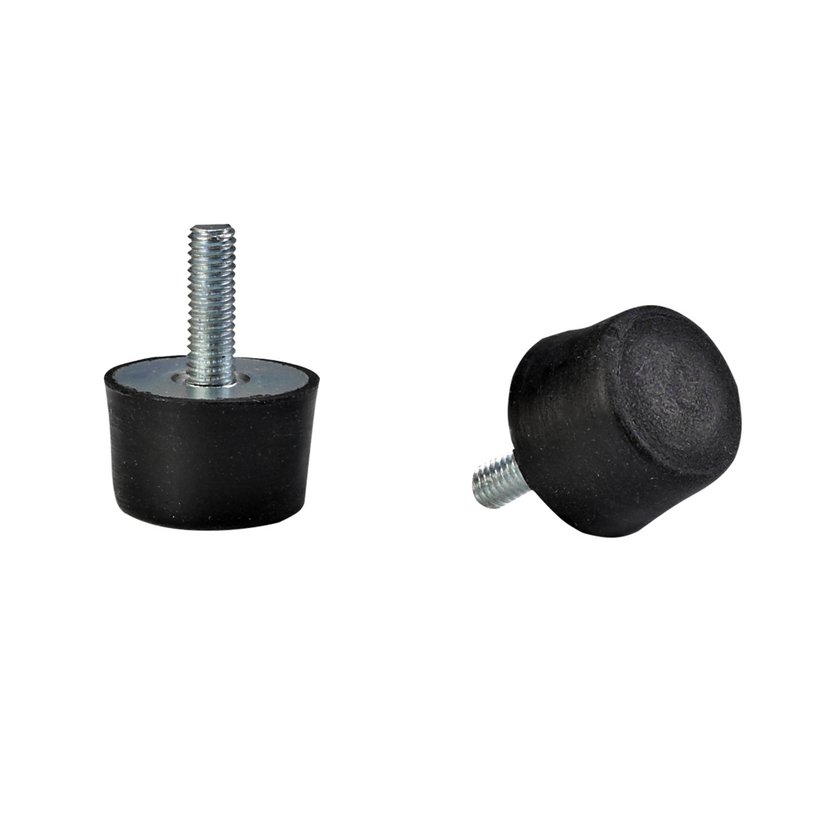 Rubber-metal buffer stop with threaded bolt Rubber-metal buffer stop with threaded bolt