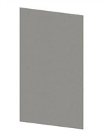 Bolted rear panel made of sheet steel
