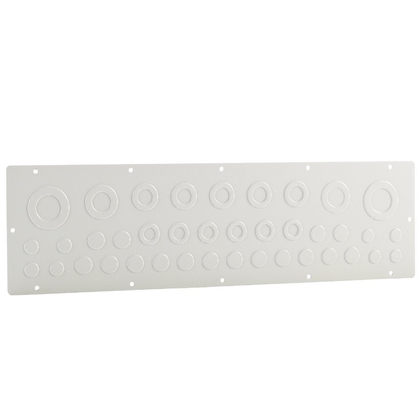 Cable entry plate for serie33 sheet steel with knockouts