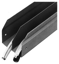 Partition panel for straight duct sections