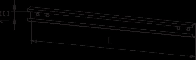 Universal cable support rail Universal cable support rail