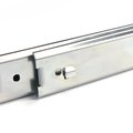 Telescopic slides, bayonet mounting, over-extension