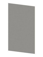 Bolted rear panel made of sheet steel