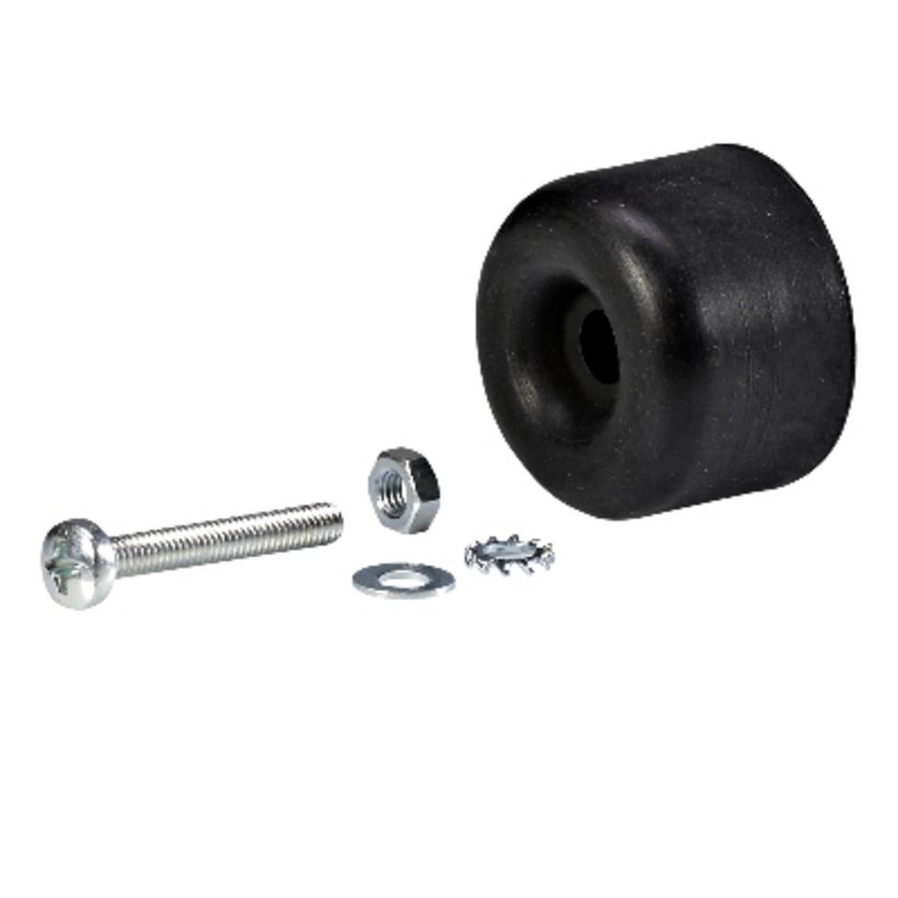 Rubber buffer with bore Rubber buffer with bore
