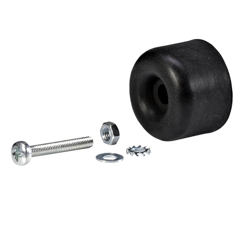 Rubber buffer with bore Rubber buffer with bore