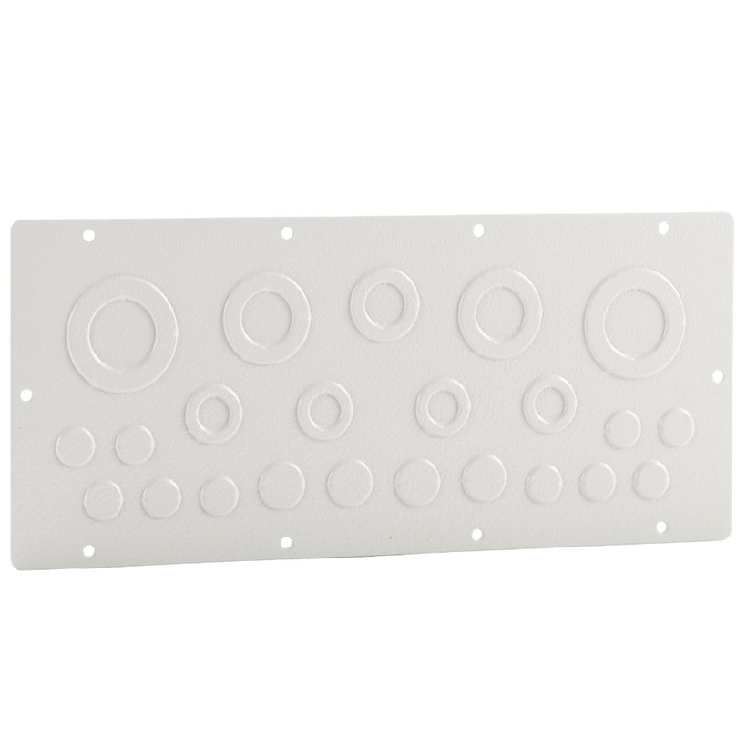 Cable entry plate for serie33 sheet steel with knockouts