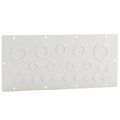 Cable entry plate for serie33 sheet steel with knockouts