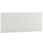 Cable entry plate for serie33 sheet steel with knockouts