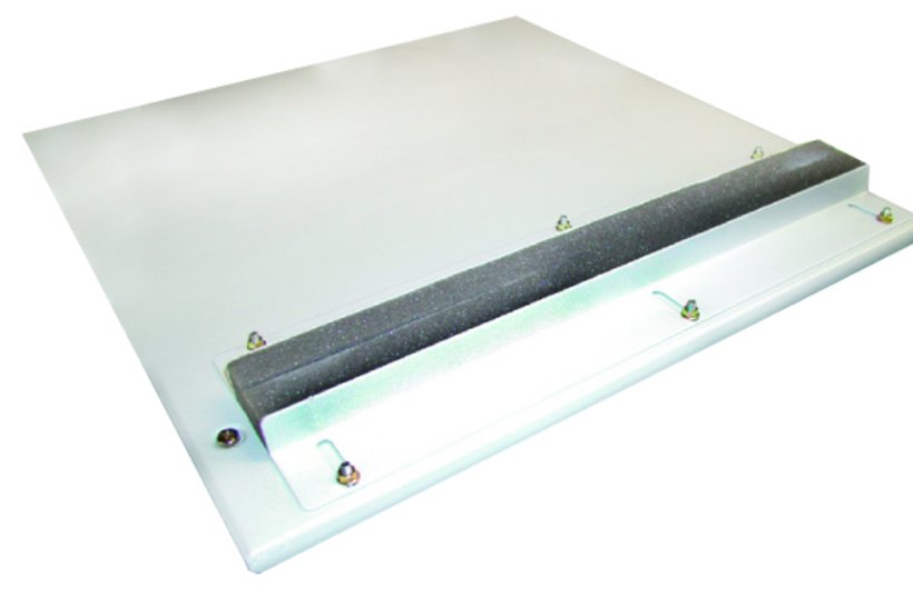 Top panel with rubber clamping Top panel with rubber clamping