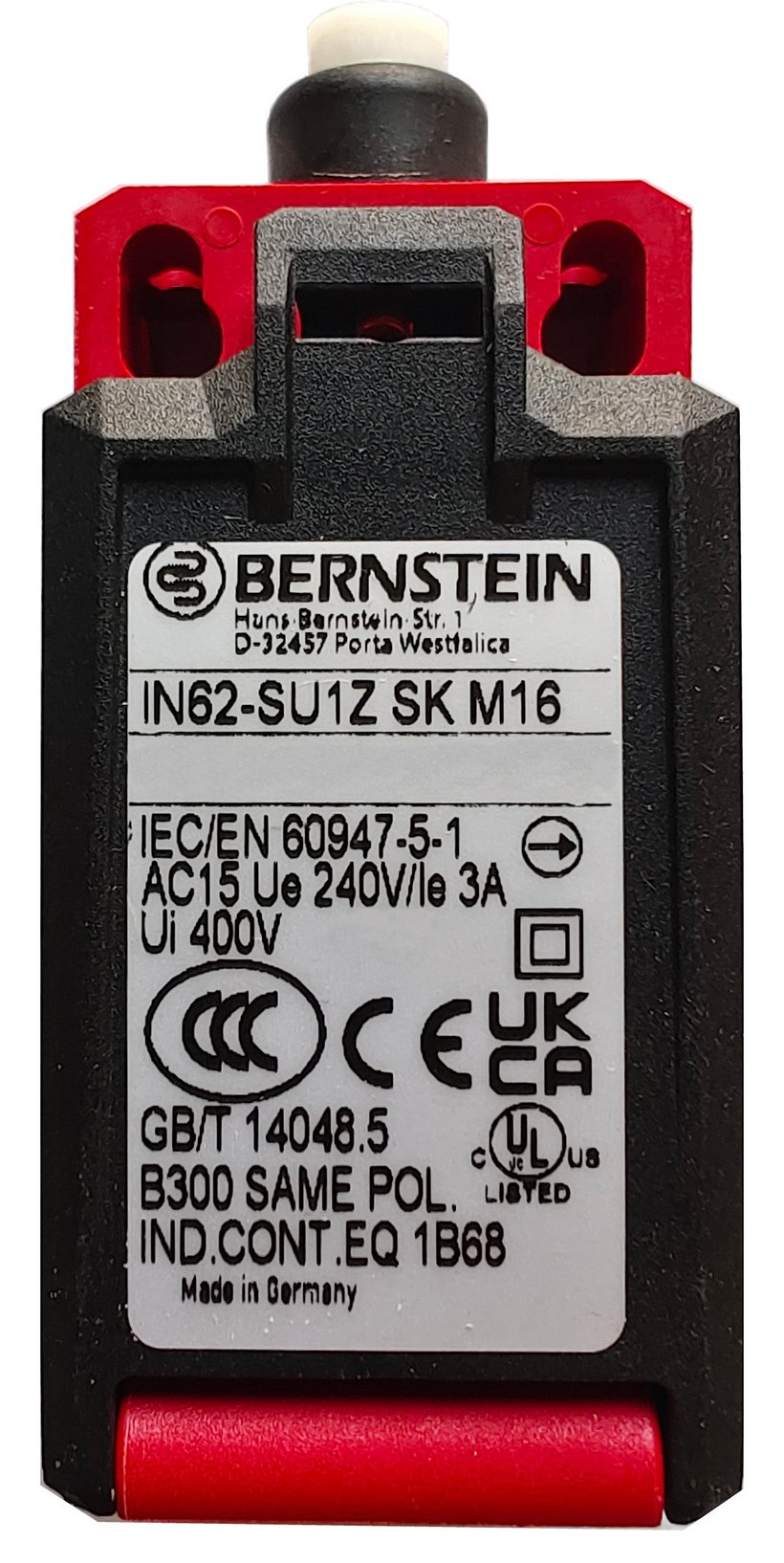 Position switch, plastic bodied