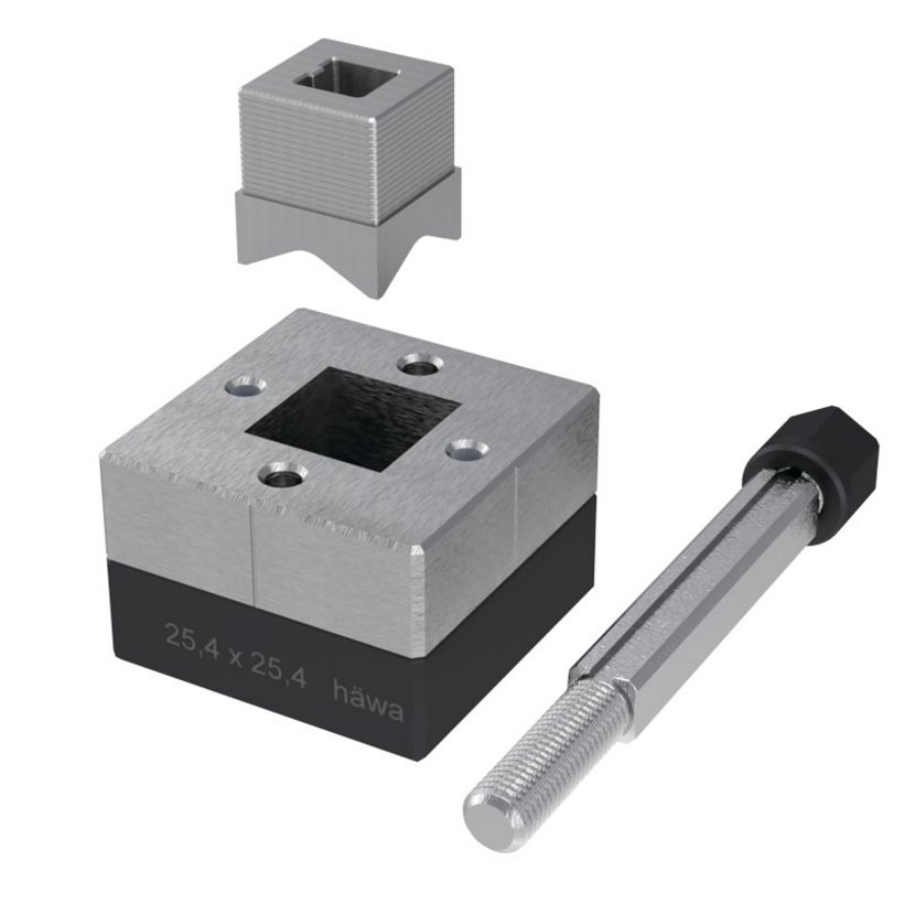 Square punch 25.4