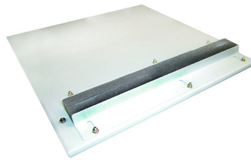 Top panel with rubber clamping Top panel with rubber clamping