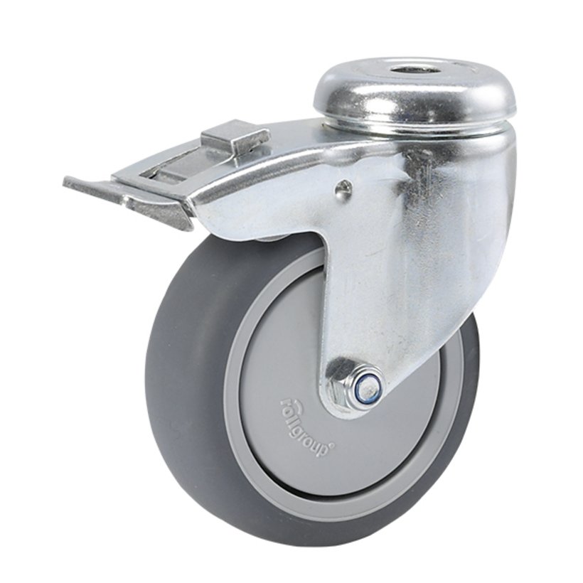 Single swivel caster, load capacity 75 kg Single swivel caster, load capacity 75 kg