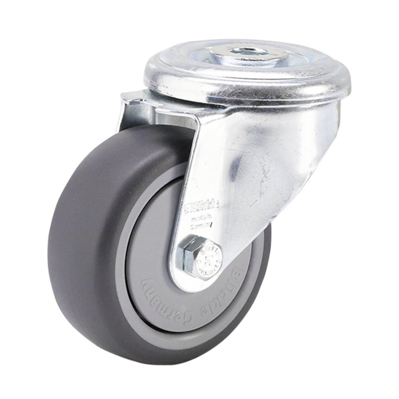 Single swivel caster, load capacity 150 kg Single swivel caster, load capacity 150 kg