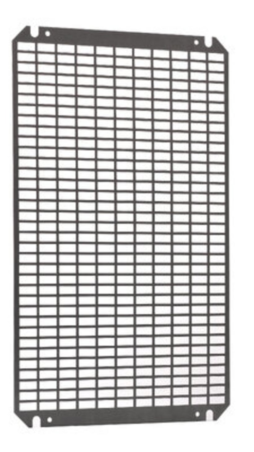 Mounting plate perforated