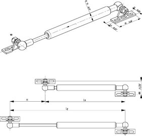 Gas pressure lifter 700 N
