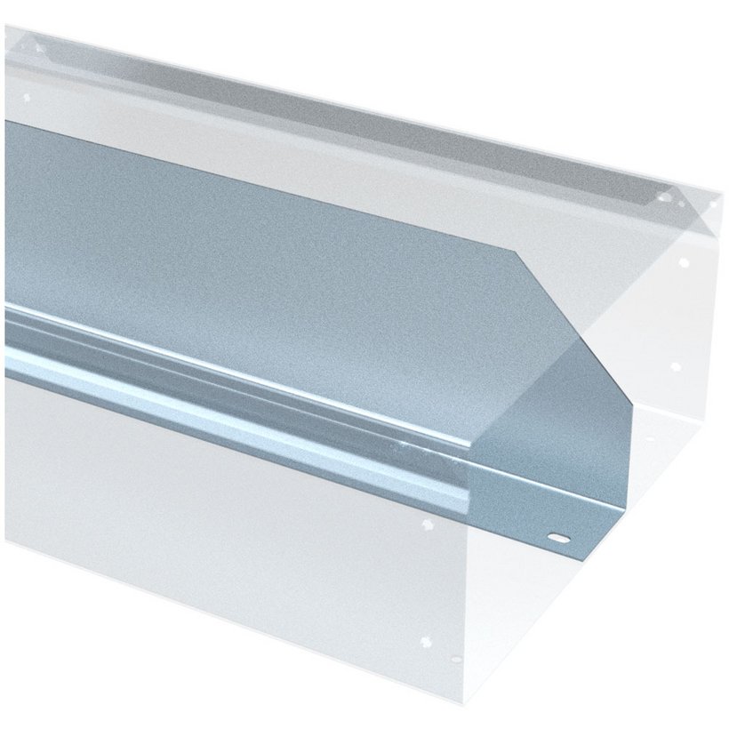 Partition panel for straight duct sections Partition panel for straight duct sections