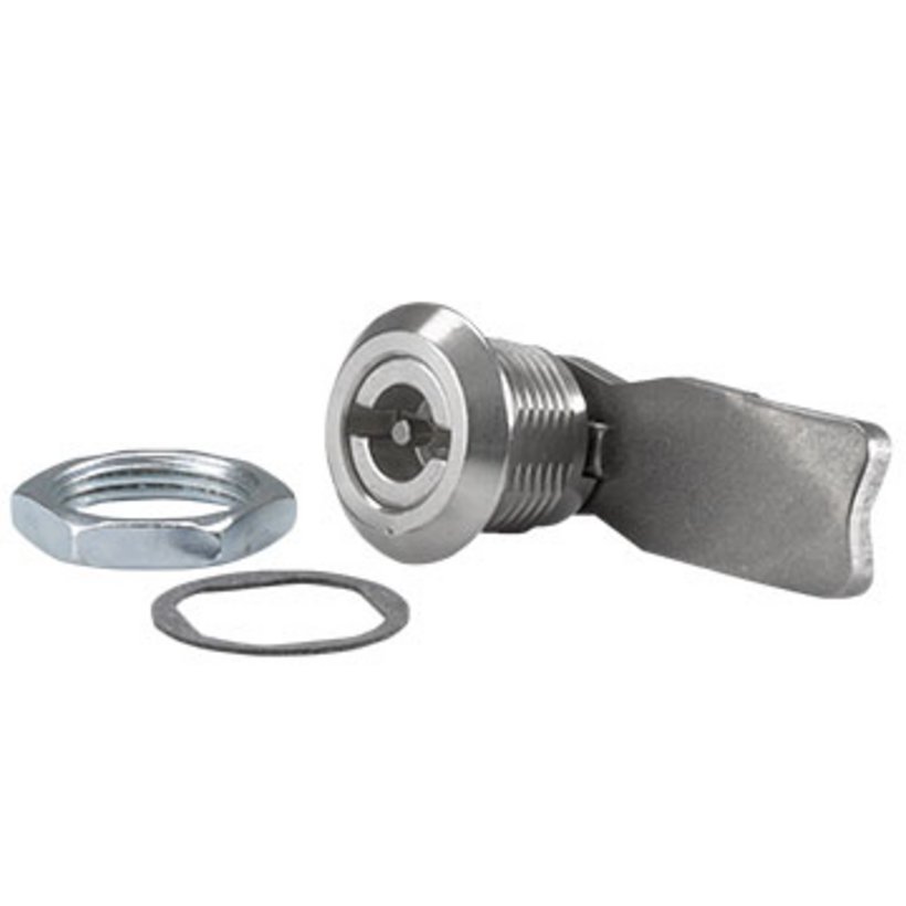 Pre-mounted quarter turn latch lock Pre-mounted quarter turn latch lock