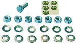 Ground connector mounting kits for modular cabinets