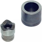 Round Punch Threaded for Ø 9.5 mm Draw Studs