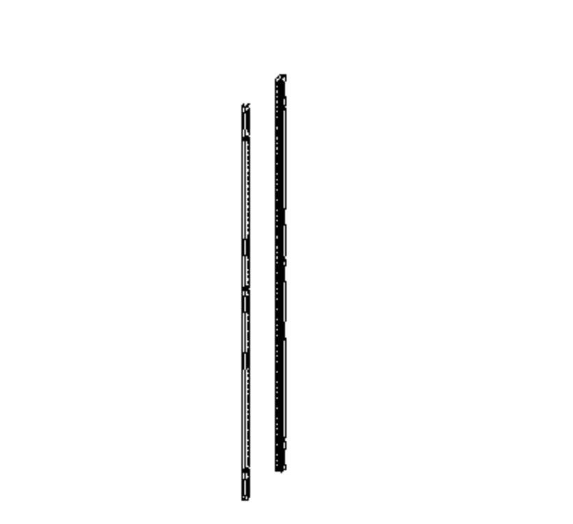 Vertical mounting rail Vertical mounting rail