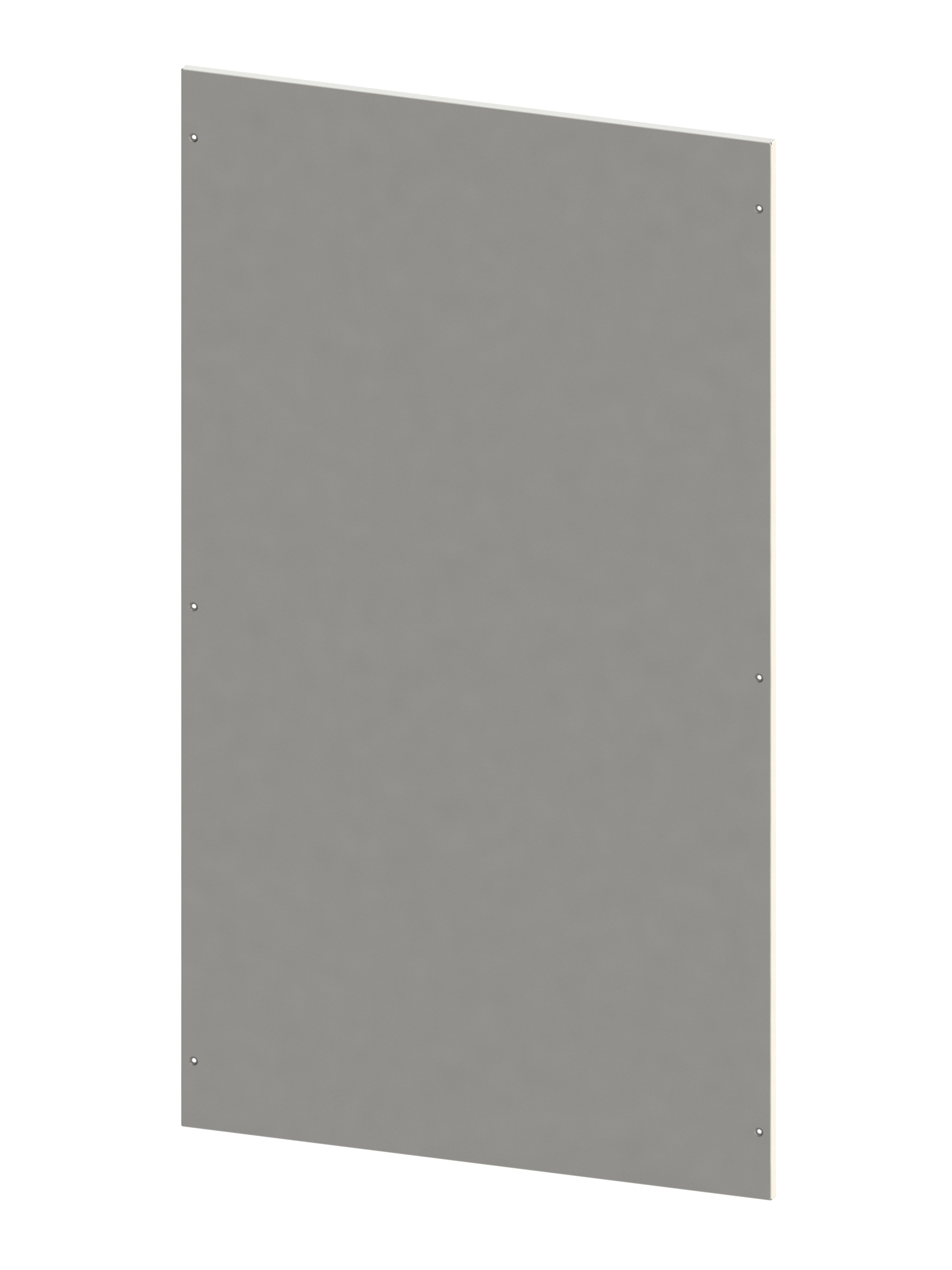 Bolted rear panel made of sheet steel
