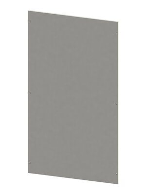 Bolted rear panel made of sheet steel