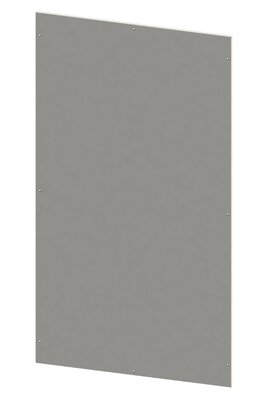 Bolted rear panel made of sheet steel