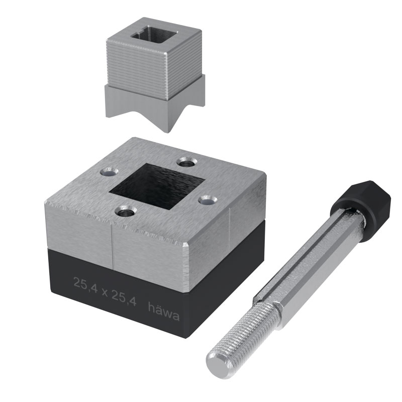 Square punch 25.4