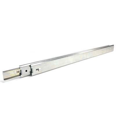 Telescopic slides, bayonet mounting, over-extension