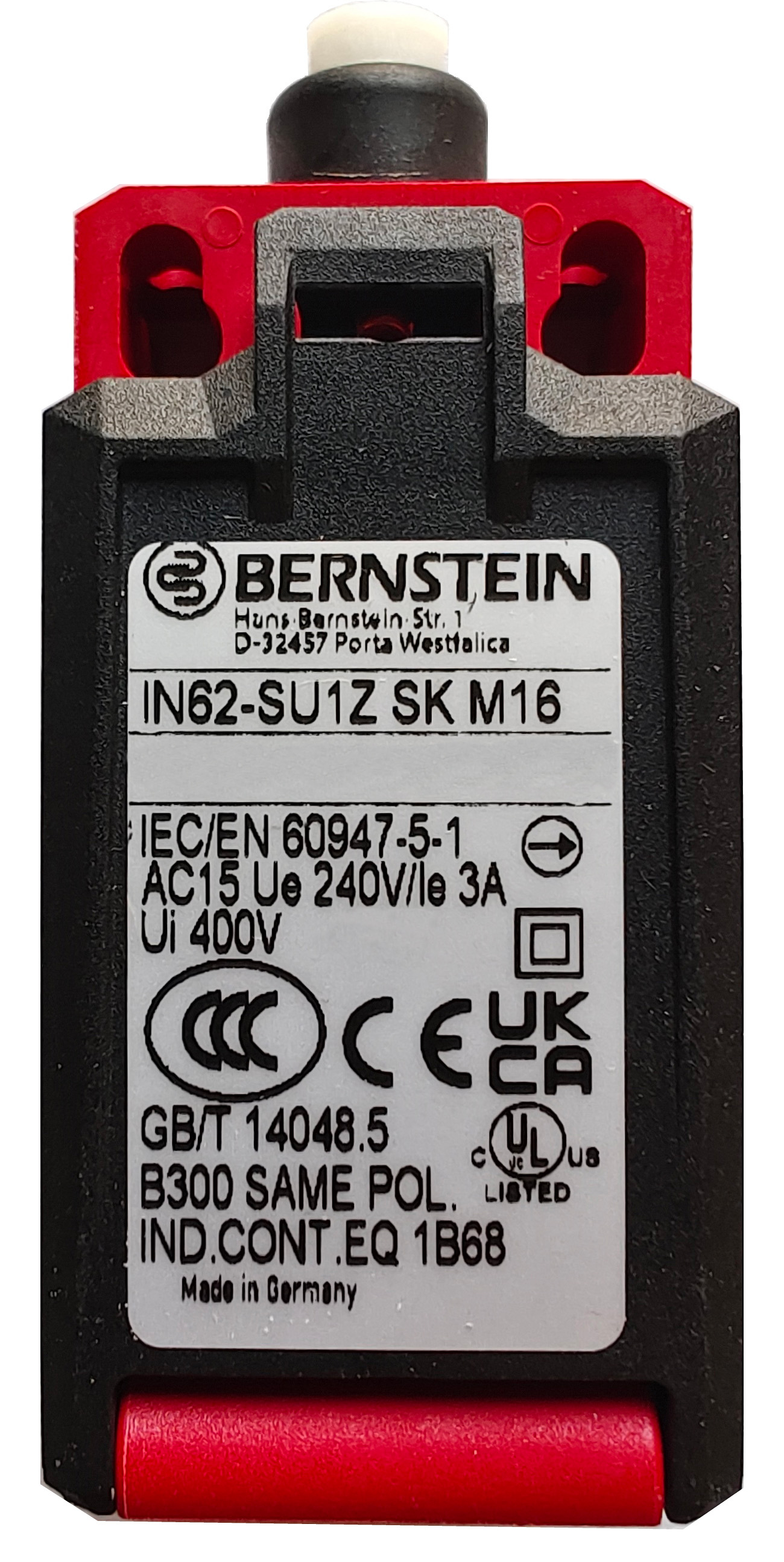 Position switch, plastic bodied